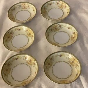 Set of 6 meito F&B Japan charm fruit bowls 5 3/8”